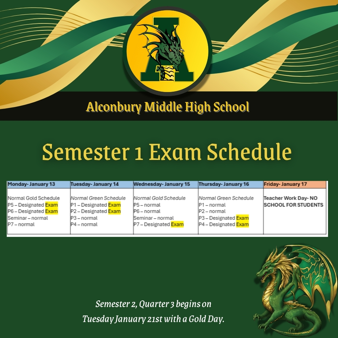 exam schedule